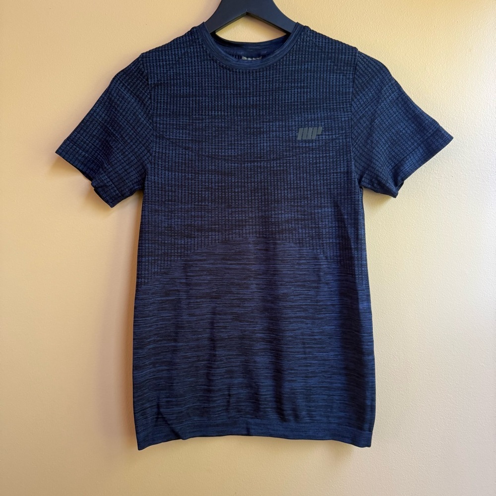 MP My Protein Blue Short Sleeve Tee with Classic Crew Neck Size S